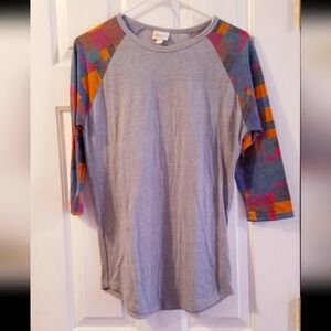 Lularoe Small Raglan Gray Top